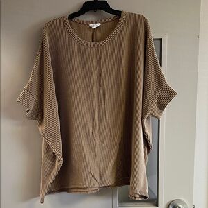 ANDREE BY UNIT Beige Striped Tunic